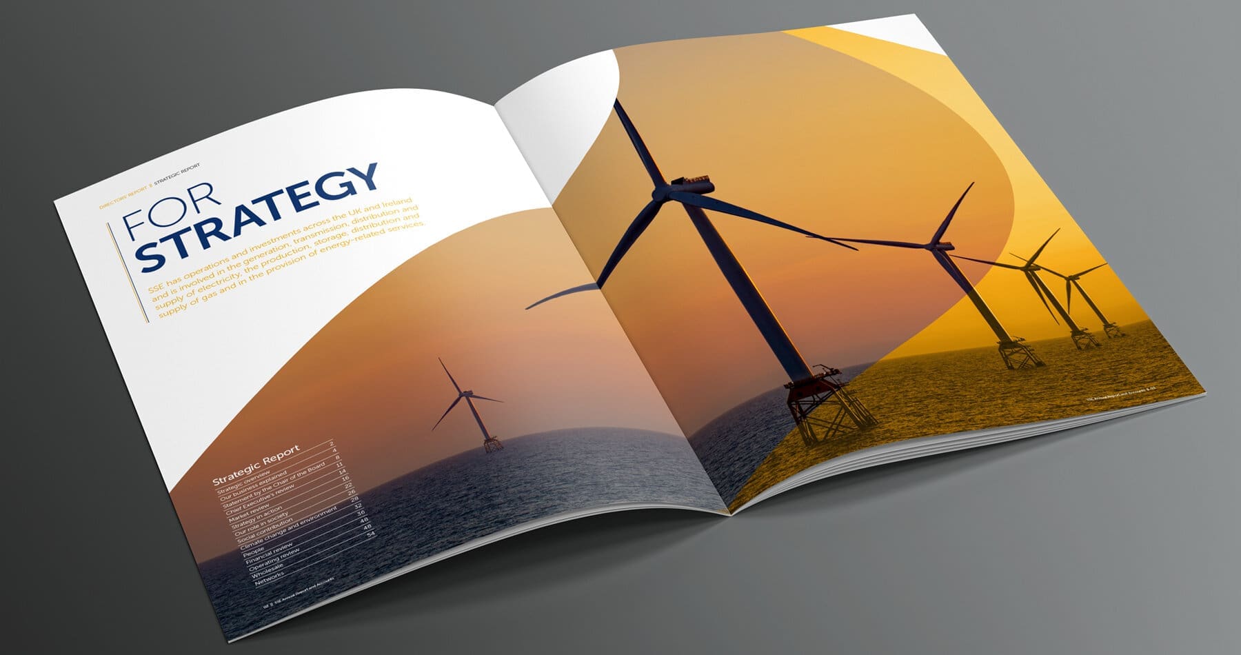 SSE Better World of Energy double page spread.